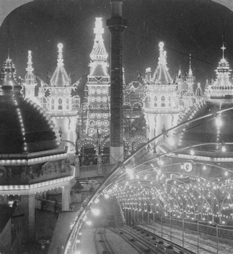 This is where I want to go. Luna Park at night. 1904. Nocturne, North Dakota, Old Pictures, Old ...