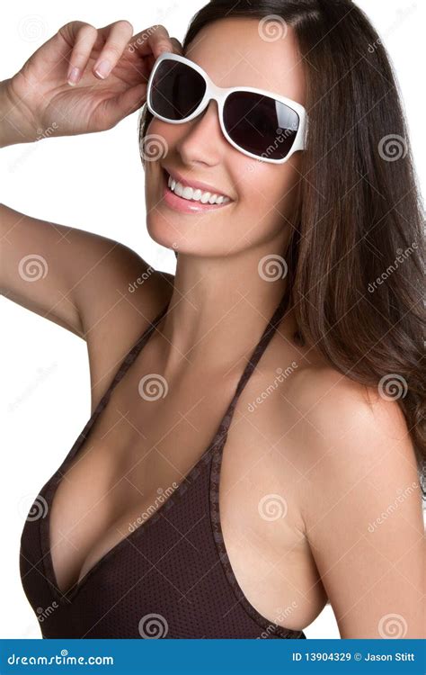 Smiling Sunglasses Woman stock image. Image of playful - 13904329