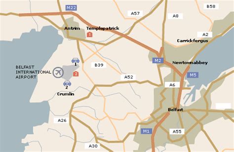 Belfast Airport Map