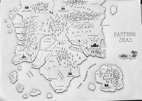 [Region Map] My attempt at drawing fantasy maps. : FantasyMaps
