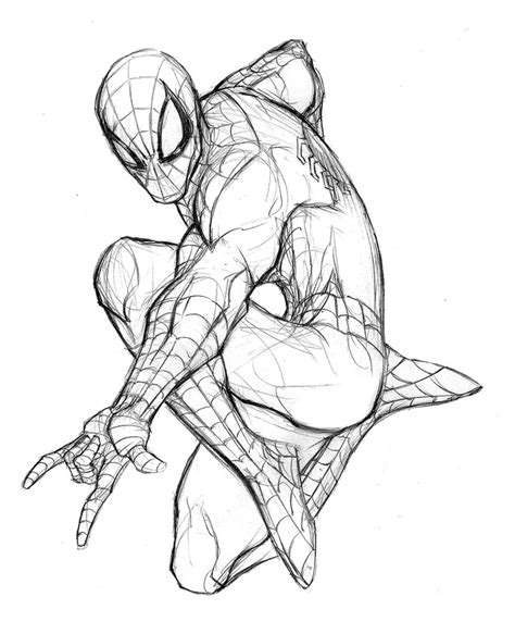 Black Spiderman Drawing at GetDrawings | Free download