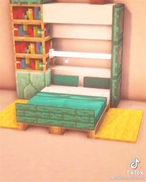 Minecraft building idea - Minecraft Bed [Video] | Minecraft designs ...