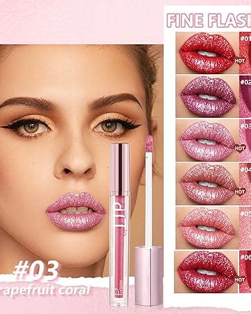 Amazon.com : Joyeee Cute Lip Gloss Set, 12 Colors Liquid Glitter Lipgloss Plumper Pack, Include ...
