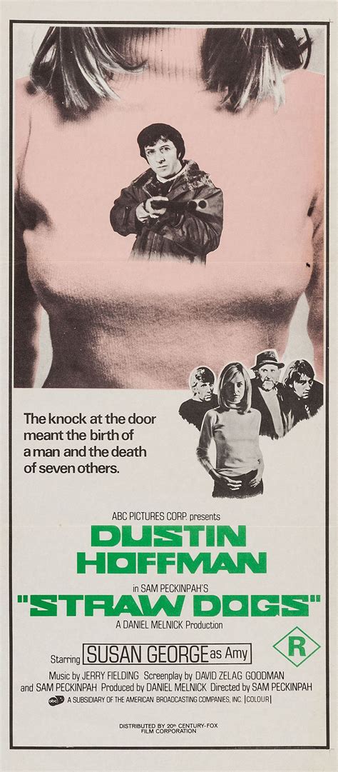 "Straw Dogs" (1971). Director: Sam Peckinpah. | Susan george, Dustin hoffman, Movie posters