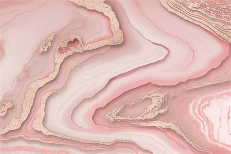Rose Gold Marble Wallpaper - Pink Marble | Happywall