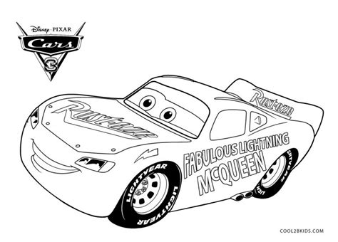 Free Printable Lightning McQueen Coloring Pages For Kids