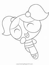 Powerpuff Girls Coloring Page For Kids  Free The sketch template