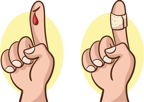 Finger with cut and bandages vector illustration 24644106 Vector Art at Vecteezy