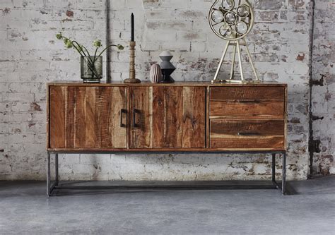 Fire 2 Door 2 Drawer Sideboard - Furniture Village | Industrial style sideboard, Industrial ...