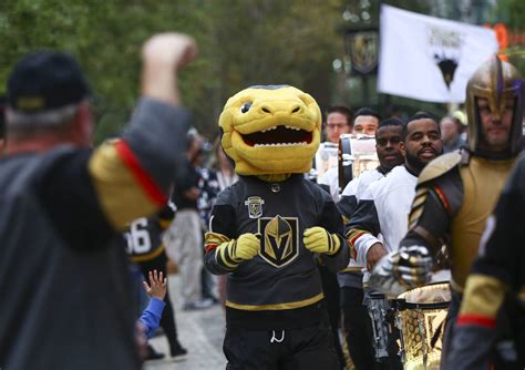 Man inside Golden Knights’ mascot Chance loves his job | Golden Knights ...