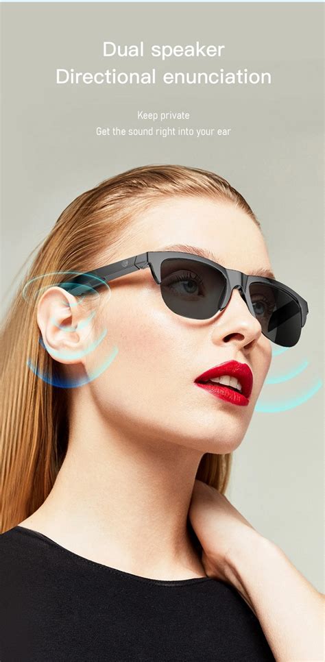 ClearviewX Bluetooth Smart Glasses with Open-Ear Stereo Headset for Music and Calls - TruTronica