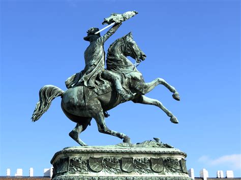 Equestrian statue of Karl von Oesterreich-Teschen in Vienna Austria