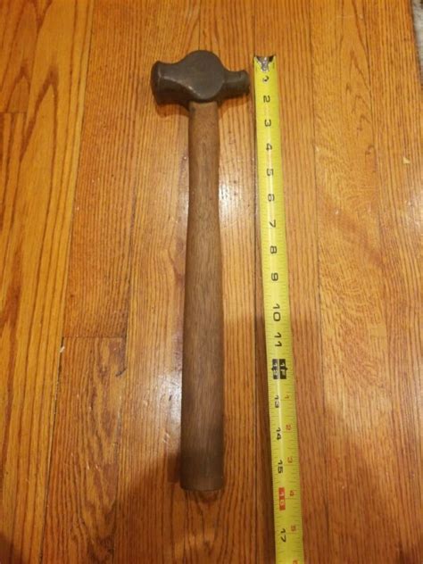 Vintage Unusual Ball Peen Blacksmiths Hammer Metalworking Tool -- Antique Price Guide Details Page