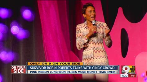 Pink Ribbon Luncheon: Breast cancer survivor Robin Roberts talks with ...