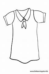 School Uniform Coloring Page  Team sketch template