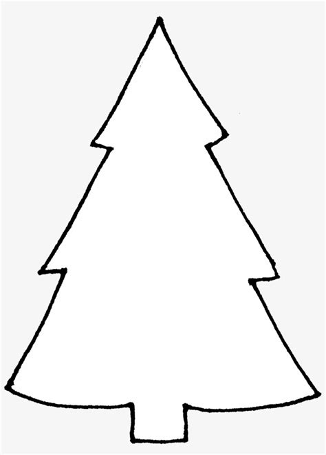 Outlines - Christmas Tree Icon White Outline - 1219x1639 PNG Download - PNGkit