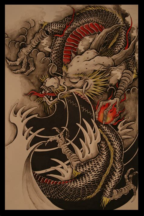 Japanese Dragon Art Wallpapers - Top Free Japanese Dragon Art Backgrounds - WallpaperAccess