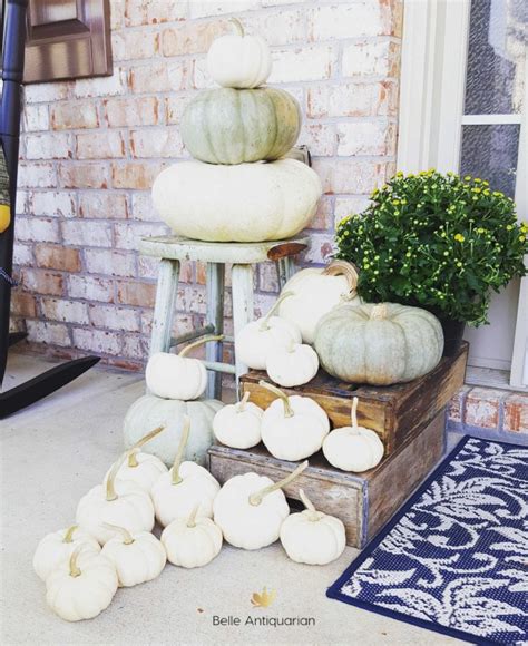 Our Porch Pumpkins for Halloween through Thanksgiving – Belle Antiquarian