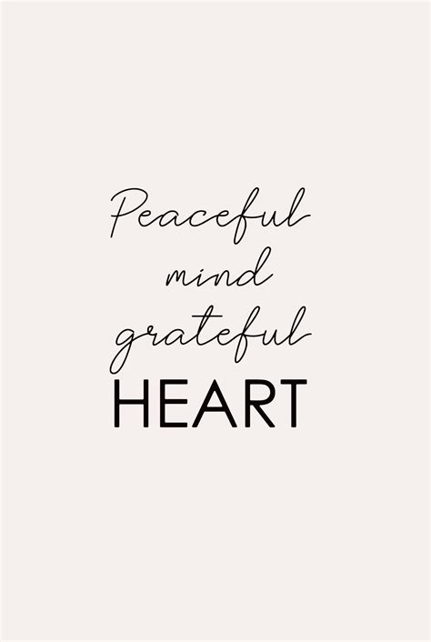 Peaceful mind grateful heart poster - Artdesign