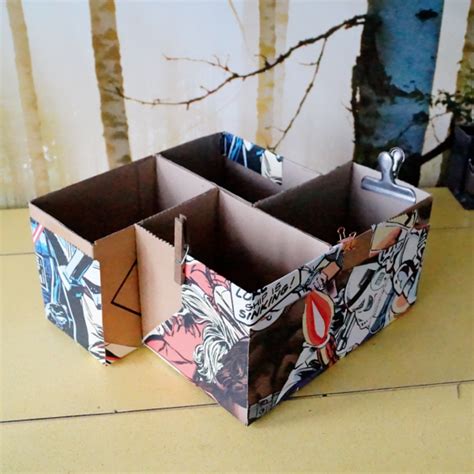 Colourful Cardboard Box Storage Ideas - Lee Devonish