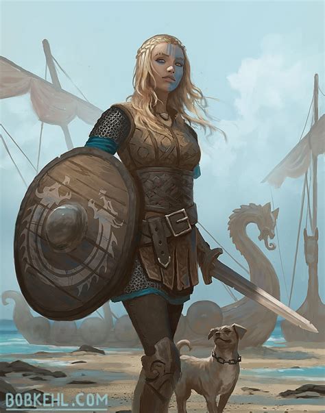 Shield-maiden by Bob Kehl : r/ReasonableFantasy