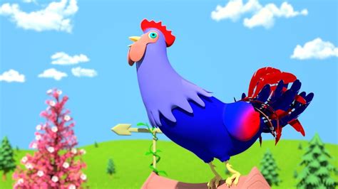 Cock A Doodle Doo | Nursery Rhymes Songs for Kids | Kindergarten Cartoons by Little Treehouse ...