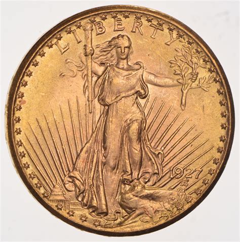 1927 $20.00 St. Gaudens Gold Double Eagle - Almost 1 OZ Gold | Property Room