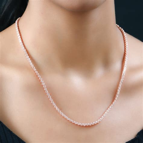 Buy Pink Diamond Necklace |Natural Pink Diamond Tennis Necklace| 20 ...