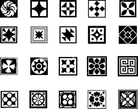 Square Patterns Set Royalty-Free Stock Image - Storyblocks