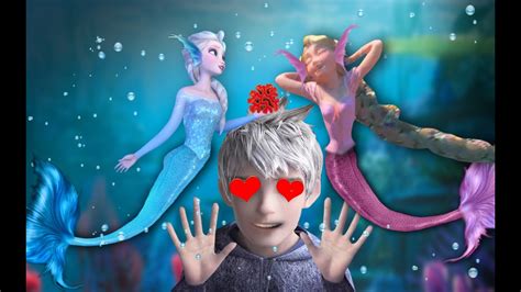 Jack Frost loves Mermaids ELSA and RAPUNZEL - MoonKute - YouTube