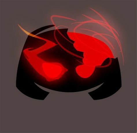 an abstract red and black background with the shape of a cat's head on it