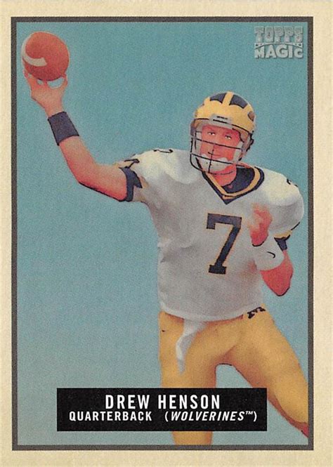 Drew Henson football card (Michigan Wolverines) 2009 Topps Magic #152