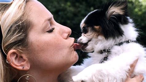 Dogs Kiss Their Humans In Slow Motion - YouTube