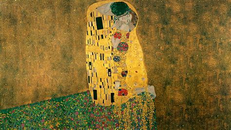 HD wallpaper: Gustav Klimt, kissing | Wallpaper Flare