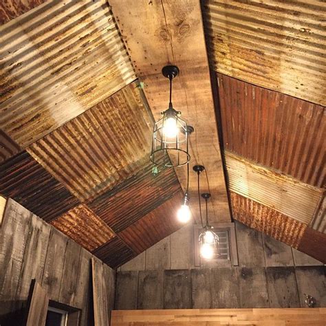 24 x 24 Reclaimed tin ceiling tiles cut from | Etsy | Rustic house, Drop ceiling tiles, Barn tin