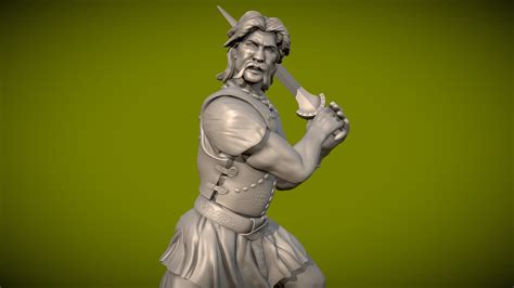 Celtic Warrior - 3d printable - free - Download Free 3D model by Andy Woodhead (@Andywoodhead ...