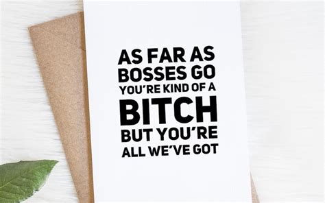 Boss Day Card Funny Birthday Gift for Female Bosses - Etsy