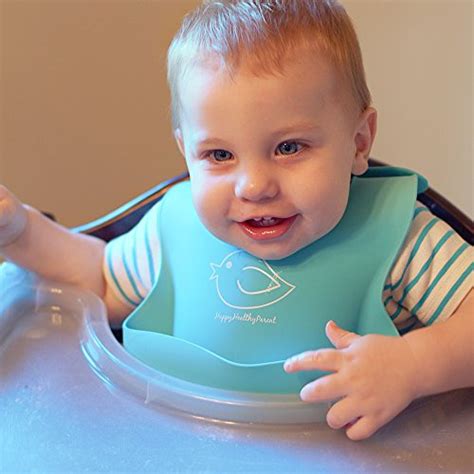 Happy Healthy Parent Silicone Baby Bibs Easily Wipe Clean - Comfortable ...