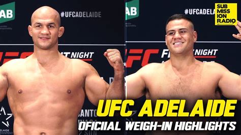 UFC Adelaide Official Weigh-Ins Highlights (Full) - YouTube