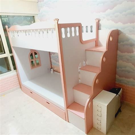 Buy Bunk Bed with Stairs & Pull Out Bed at Moon Kids Home