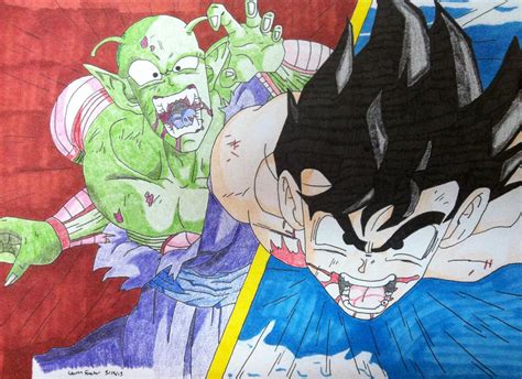 Goku vs. Piccolo Jr.! by Bakumon4 on DeviantArt