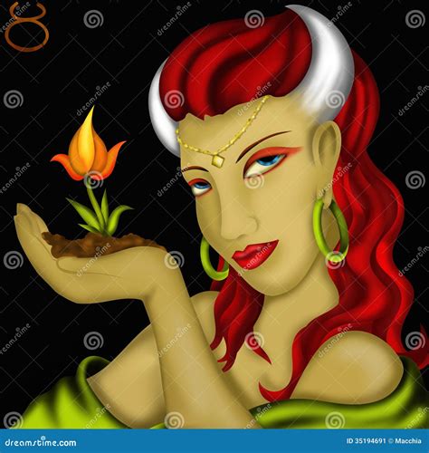 Zodiac signs - Taurus stock illustration. Illustration of taurus - 35194691