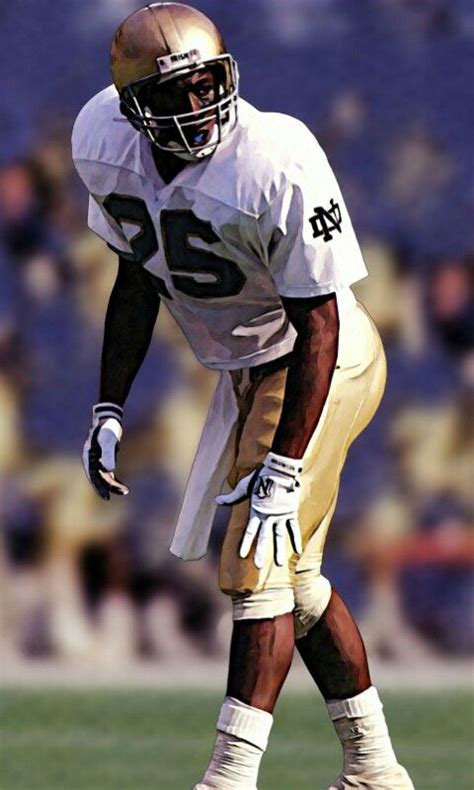 RAGHIB "ROCKET" ISMAIL NOTRE DAME WIDE RECEIVER | Norte dame football, Fighting irish football ...