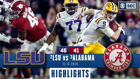 LSU football vs. Alabama video highlights, score