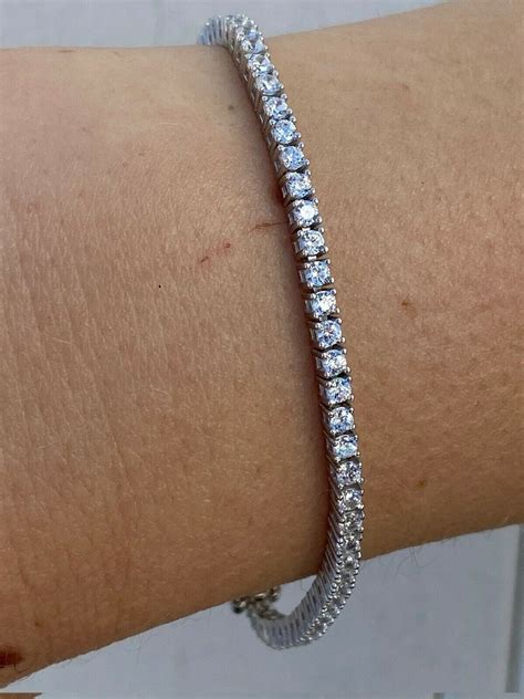 925 Sterling Silver Diamond Tennis Bracelet | Harlem Bling