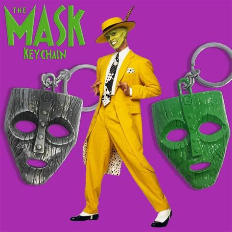 The Mask Keychain | Jim Carrey Loki Movie | 1994 Comedy Film | 90's Classic | Jim carrey the ...