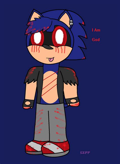 Halloween Art: Sonic EXE by SpongeZoePastelPants on DeviantArt