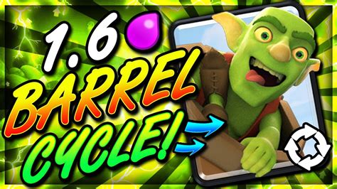 FASTEST GOBLIN BARREL DECK EVER!! 1.6 CYCLE!! THIS IS INSANE! - YouTube