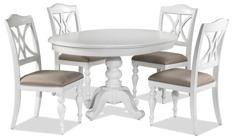 Regina 5-Piece Dinette Set - Oyster White in 2020 | Dinette sets ...