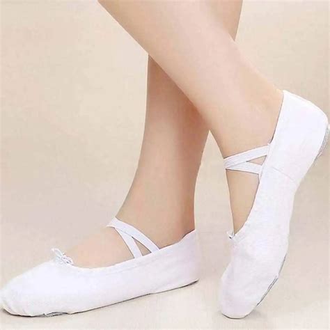 Children girls white canvas dance shoes boys girls general dance shoes ballet shoes|dance shoes ...